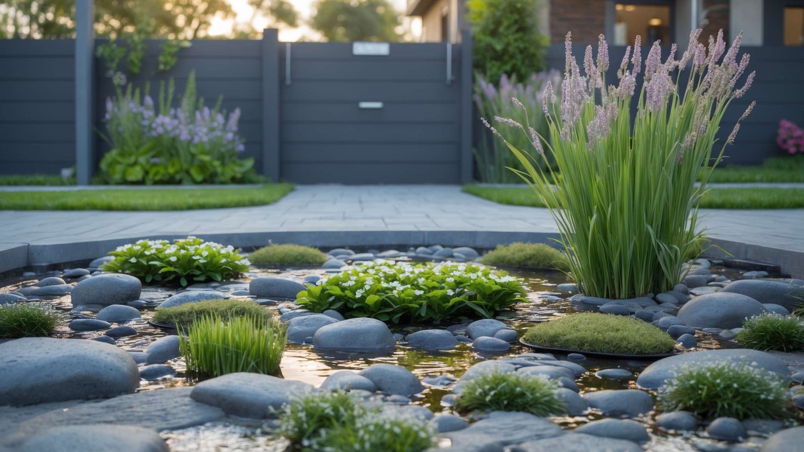 Sloped Santaquin yard showing proper irrigation zone layout to prevent runoff