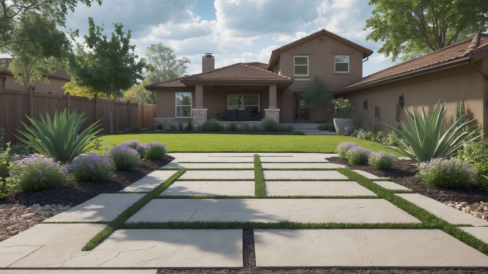 Before and after backyard remodel transformation in Spanish Fork Utah